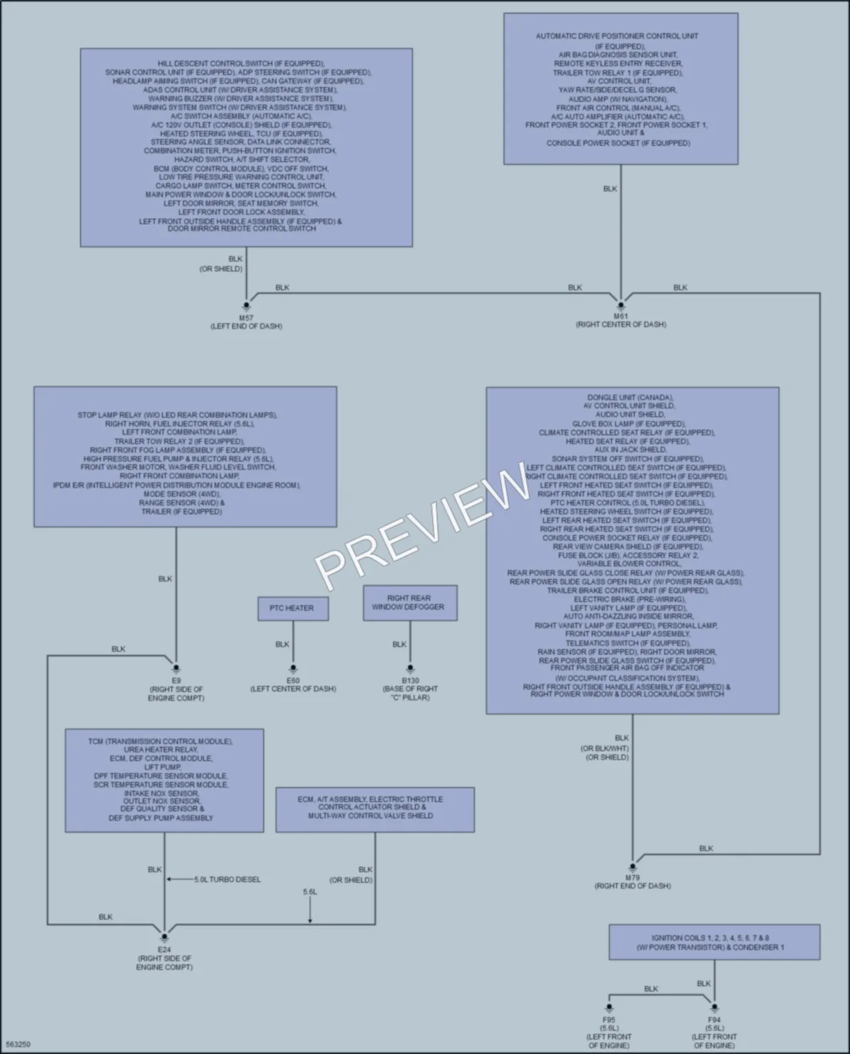 2017 Nissan TitanXD Ground Distribution wiring diagram preview