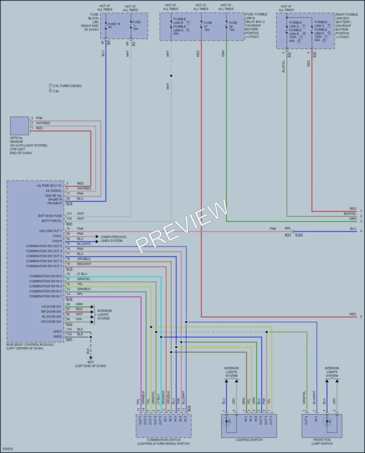 2017 Nissan TitanXD Headlights wiring diagram preview