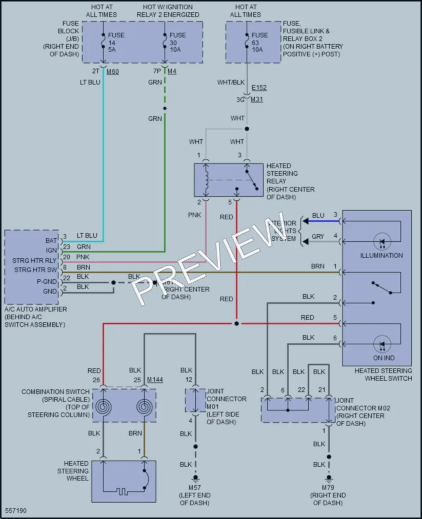2017 Nissan TitanXD Power Seats wiring diagram preview