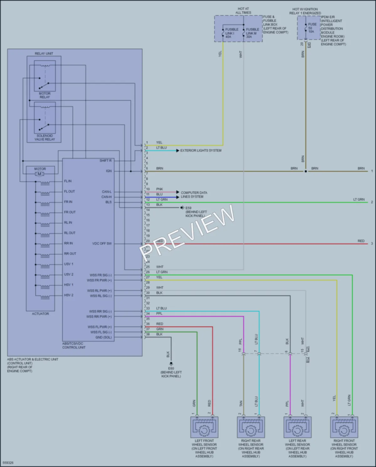 2017 Nissan VersaNote Anti Lock Brakes wiring diagram preview