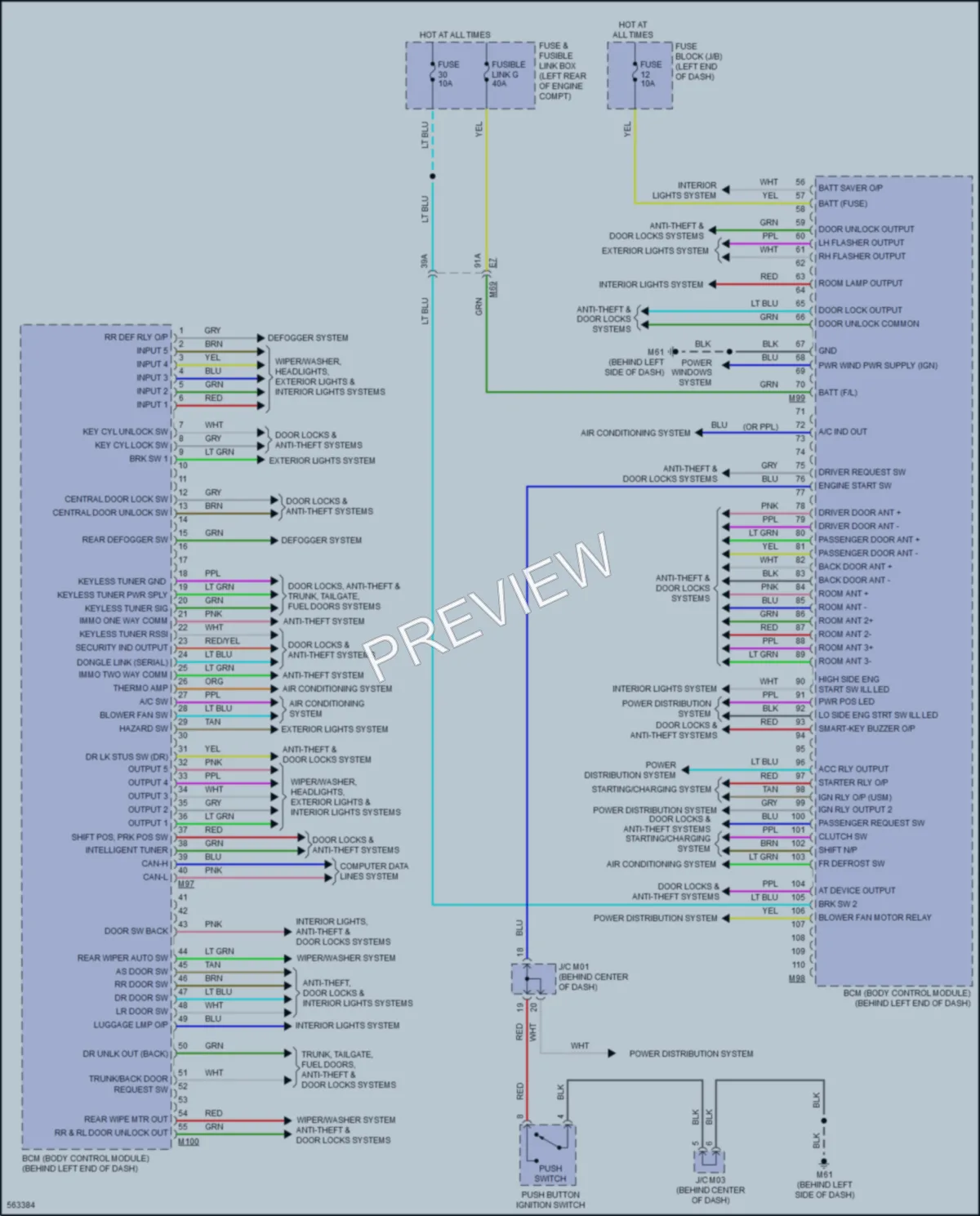 2017 Nissan VersaNote Body Control Modules wiring diagram preview