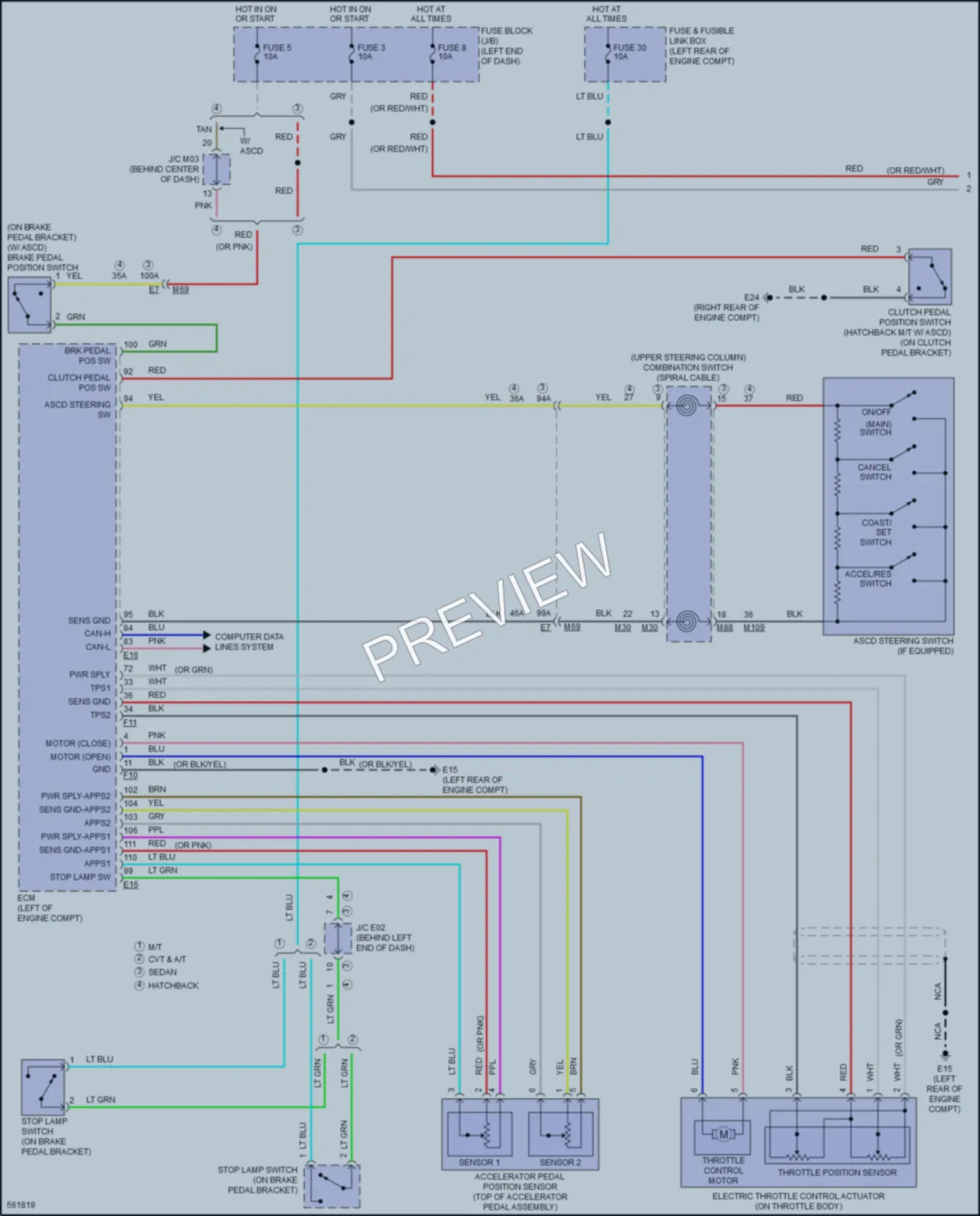 2017 Nissan VersaNote Cruise Control wiring diagram preview