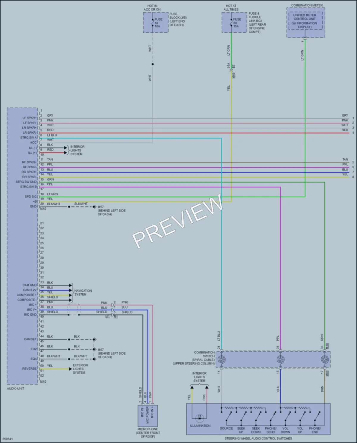 2017 Nissan VersaNote Radio wiring diagram preview