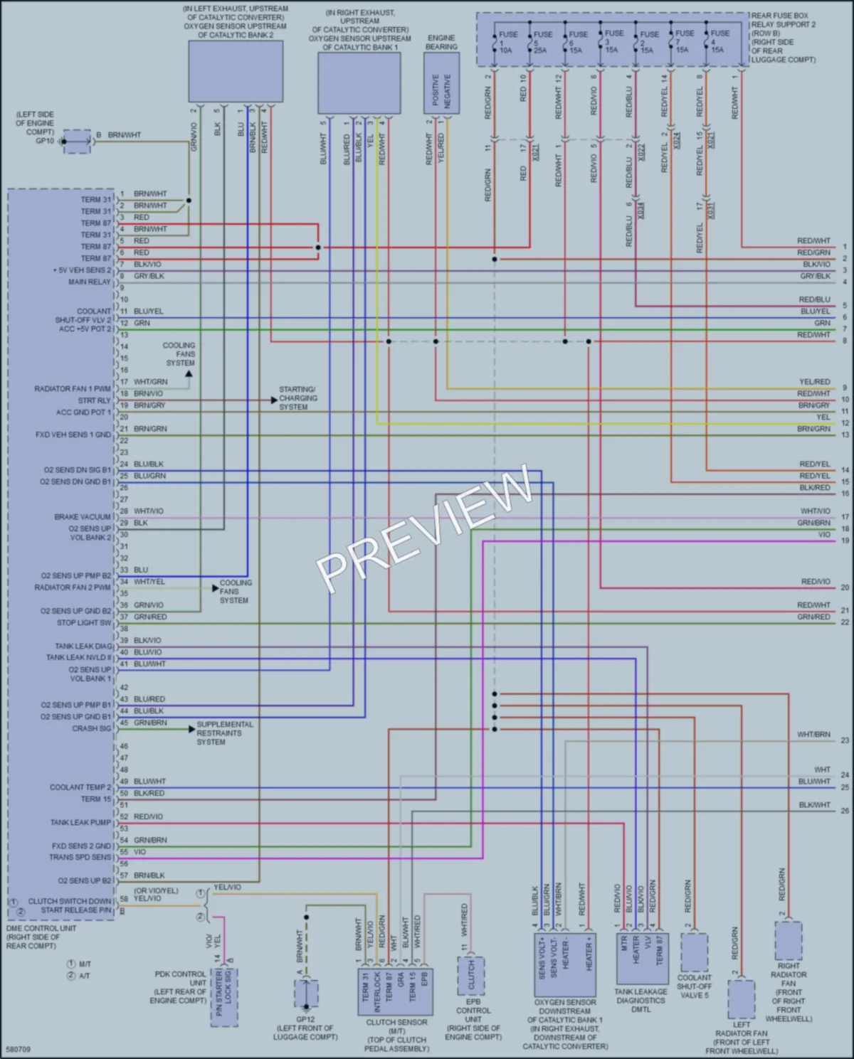 2017 Porsche 718Cayman Engine Performance wiring diagram preview