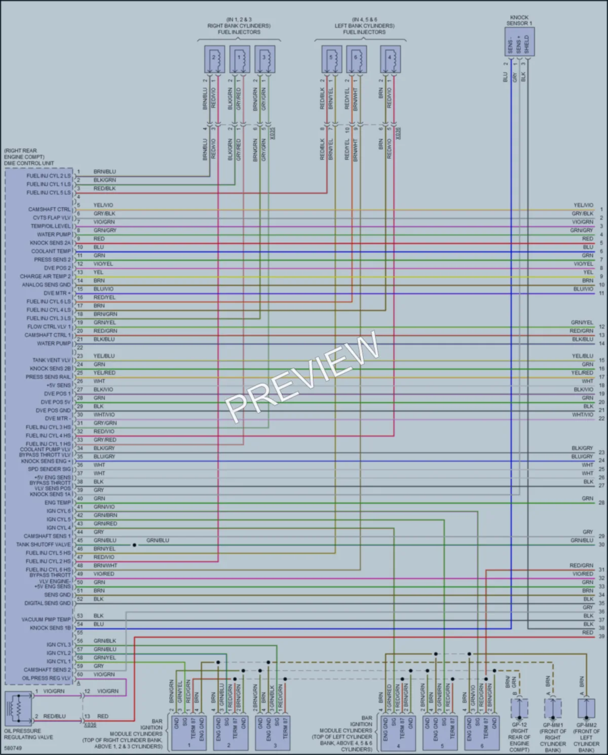2017 Porsche CayenneHybrid Engine Performance wiring diagram preview