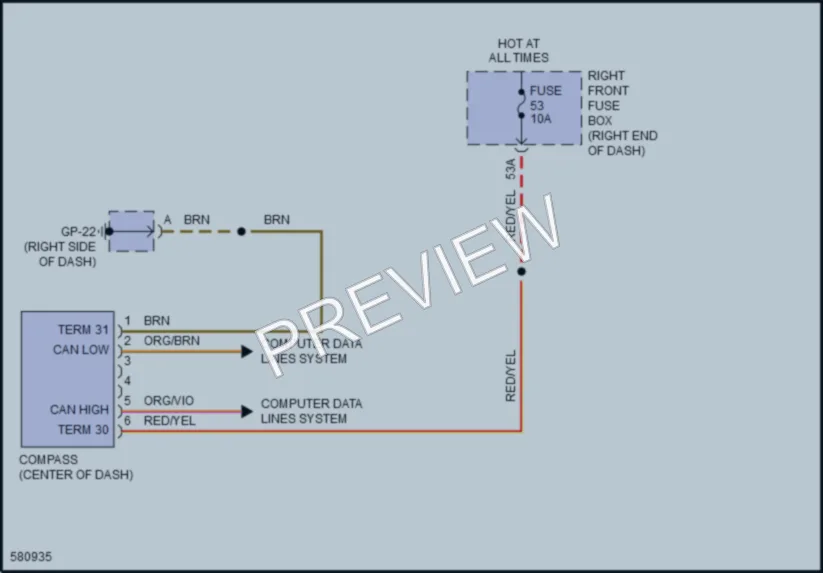 2017 Porsche CayenneHybrid Instrument Cluster wiring diagram preview
