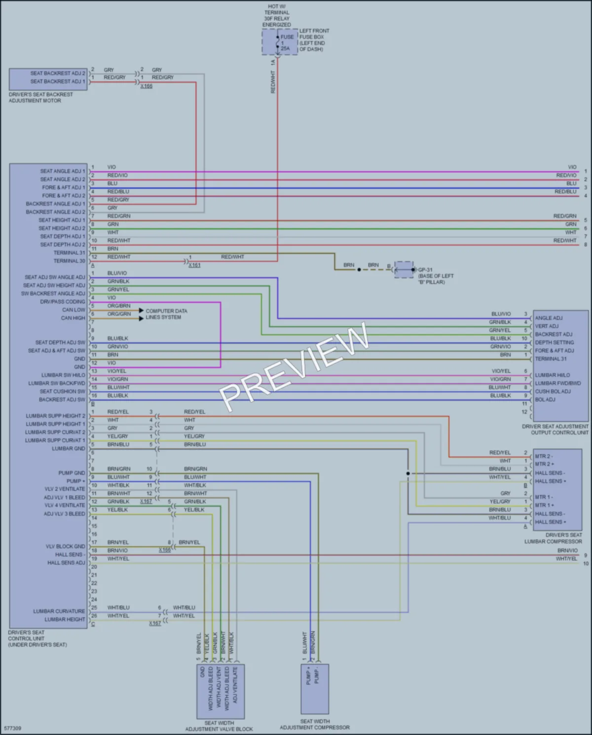 2017 Porsche CayenneHybrid Memory Systems wiring diagram preview