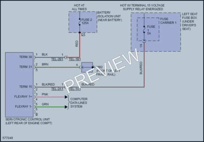 2017 Porsche Panamera Electronic Power Steering wiring diagram preview
