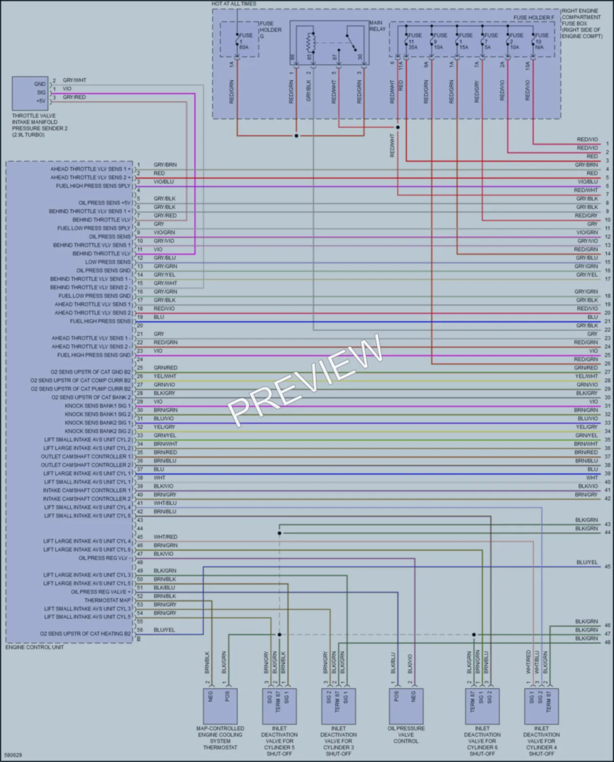 2017 Porsche Panamera Engine Performance wiring diagram preview