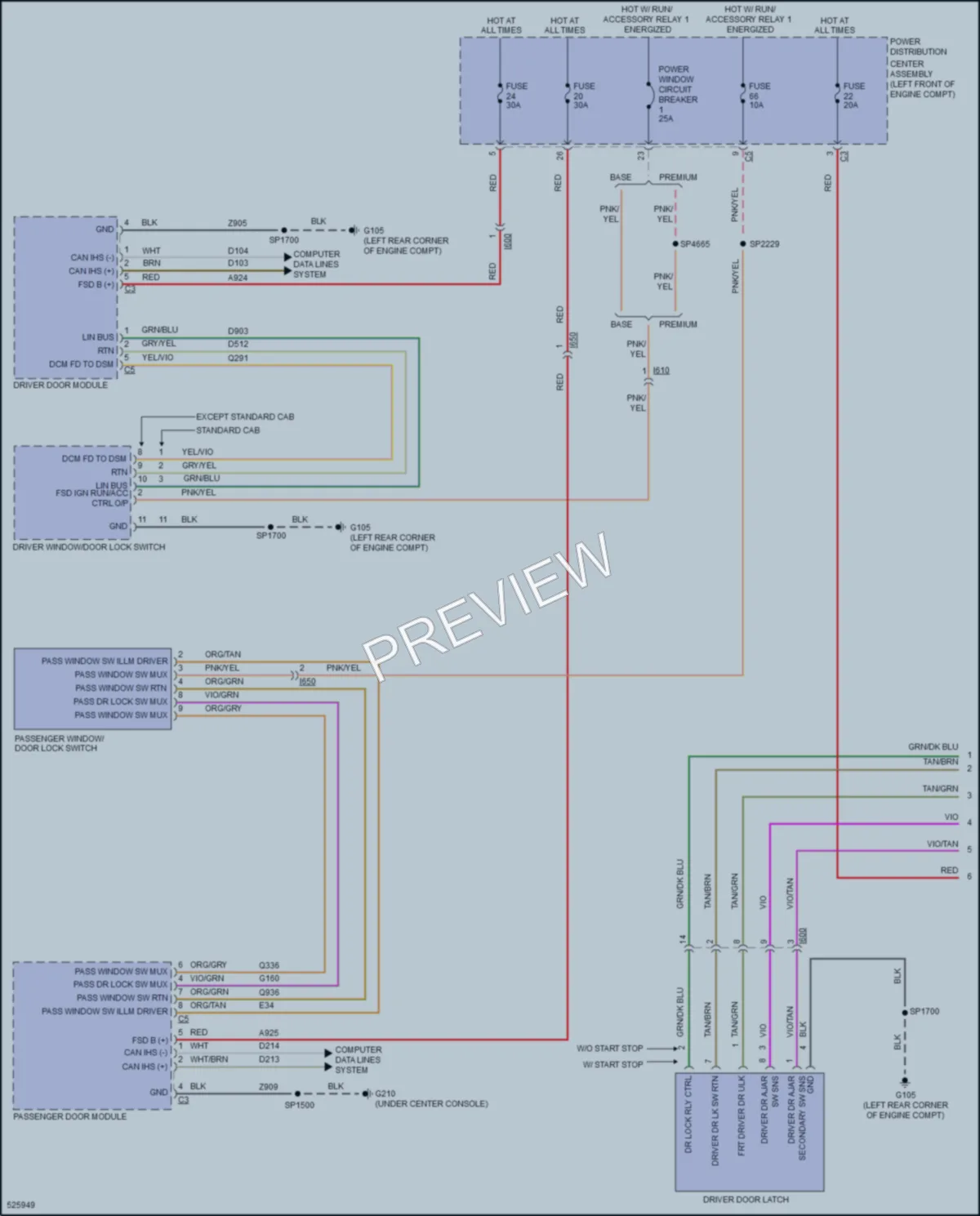 2017 Ram 1500Pickup Anti Theft wiring diagram preview