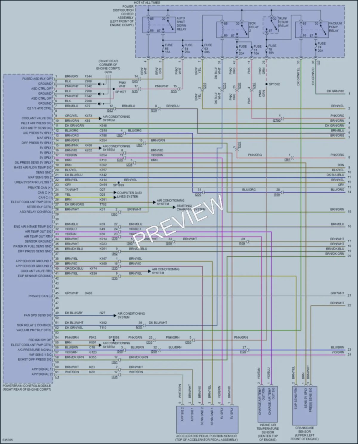 2017 Ram 1500Pickup Engine Performance wiring diagram preview