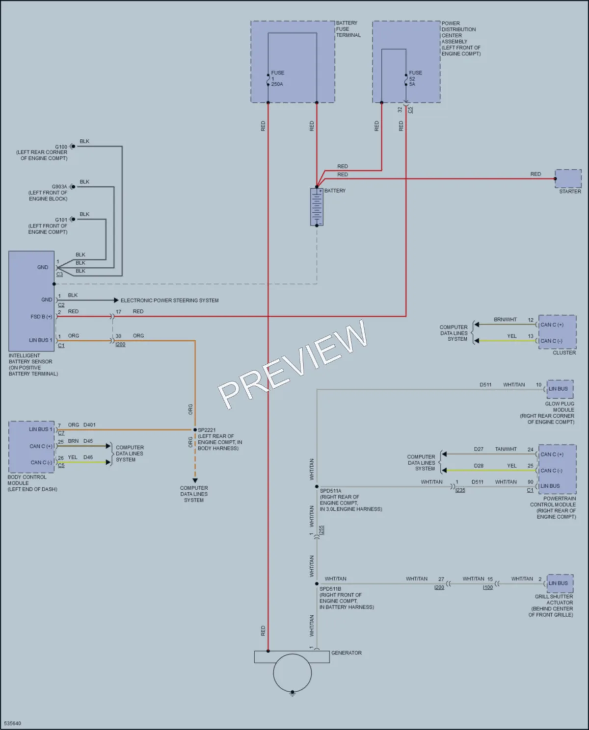 2017 Ram 1500Pickup Starting Charging wiring diagram preview