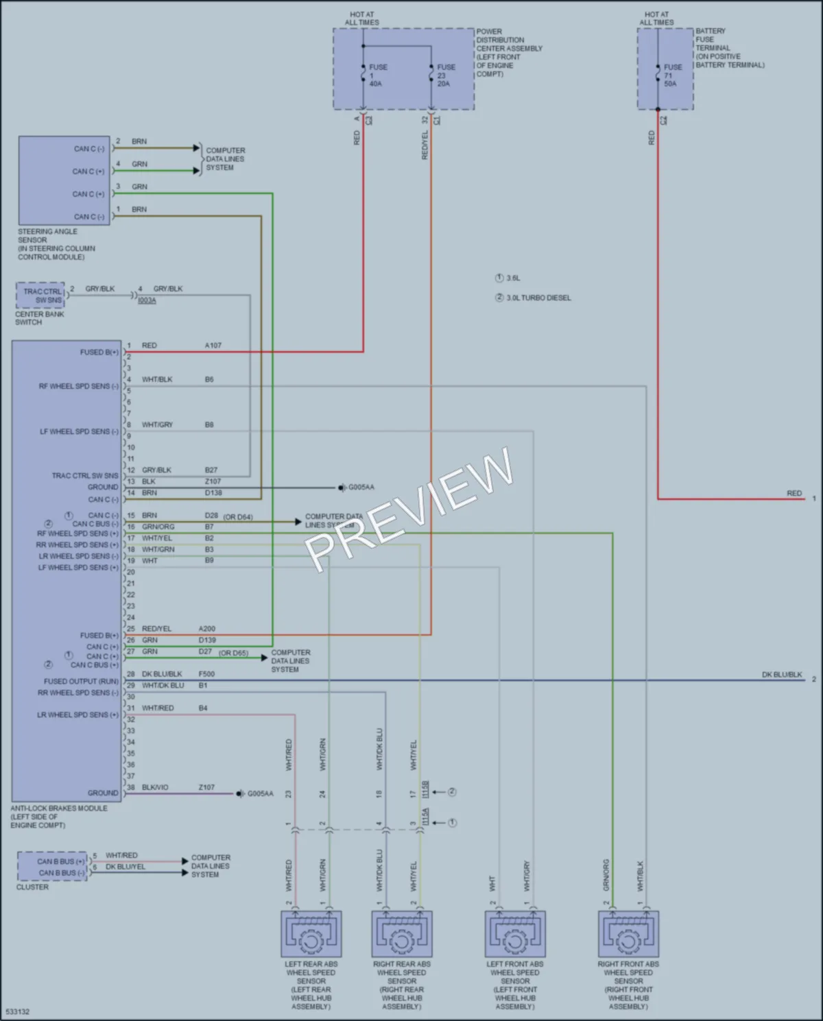 2017 Ram 1500ProMaster Anti Lock Brakes wiring diagram preview
