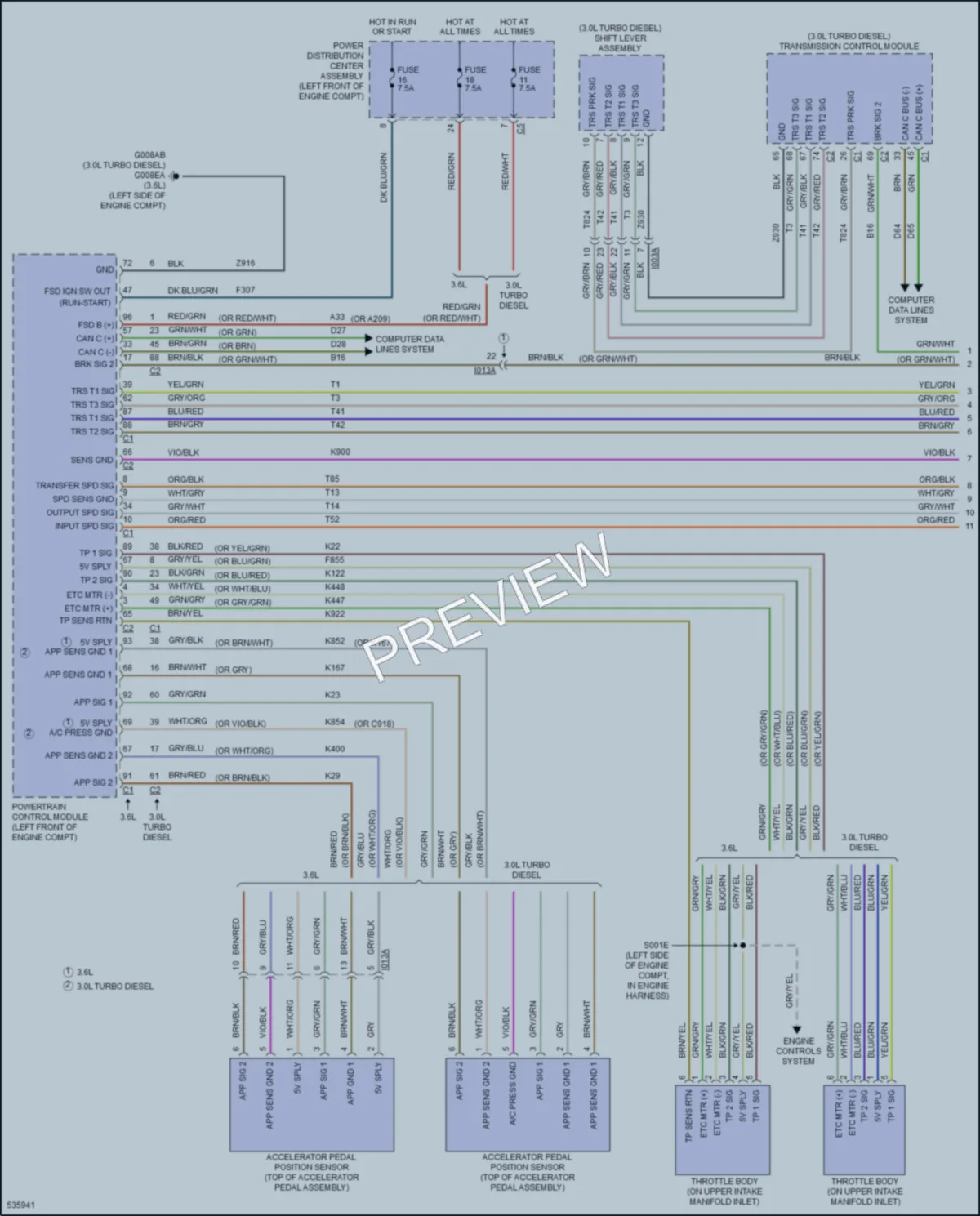 2017 Ram 1500ProMaster Cruise Control wiring diagram preview
