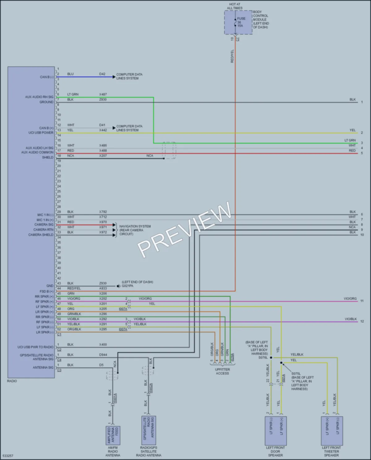 2017 Ram 1500ProMaster Navigation wiring diagram preview