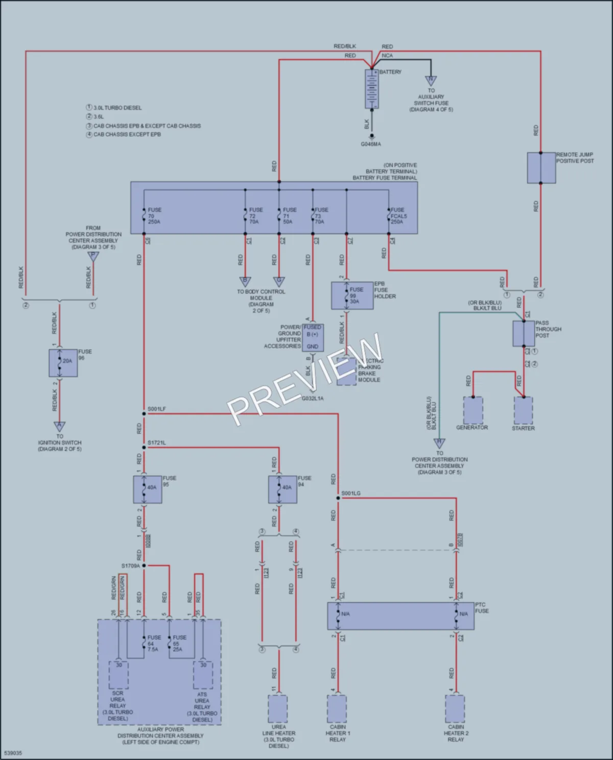 2017 Ram 1500ProMaster Power Distribution wiring diagram preview