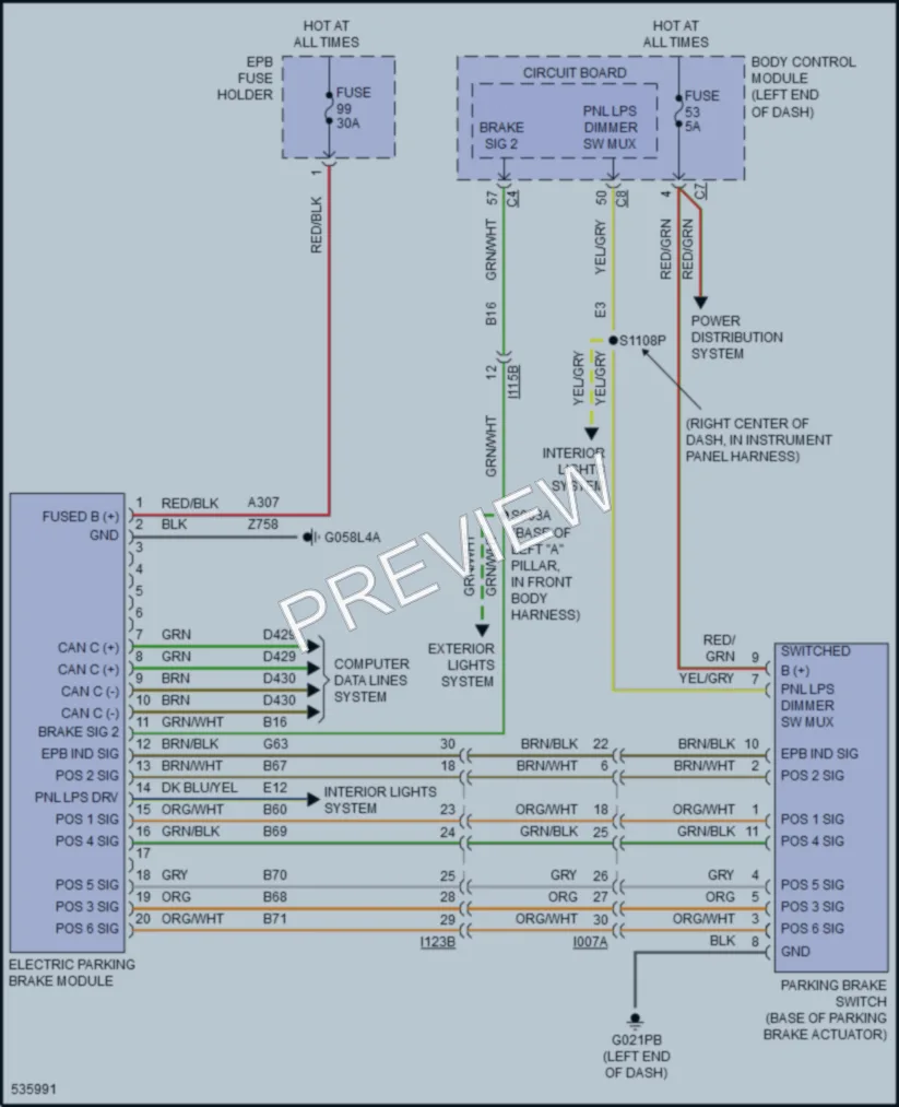 2017 Ram 1500ProMaster Shift Interlock wiring diagram preview