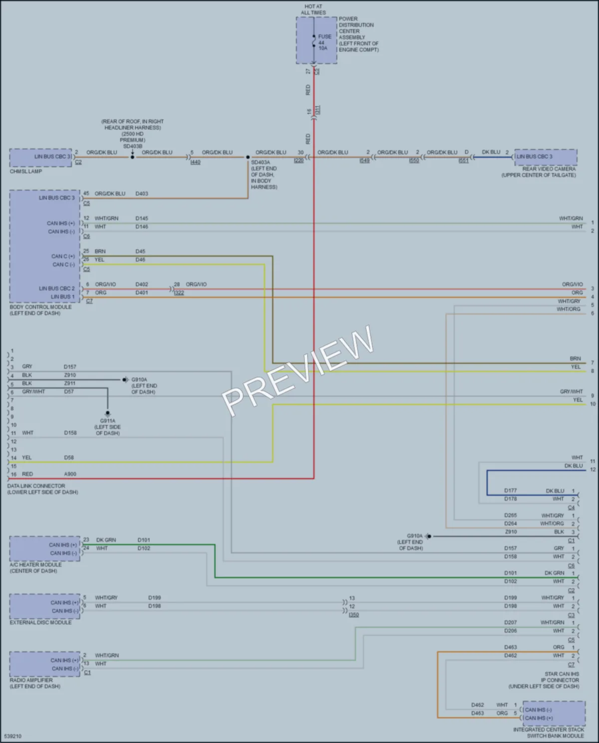2017 Ram 2500Pickup Computer Data Lines wiring diagram preview