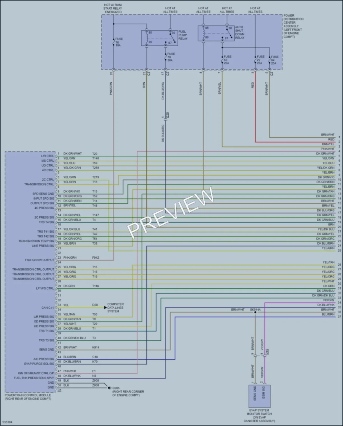 2017 Ram 2500Pickup Engine Performance wiring diagram preview