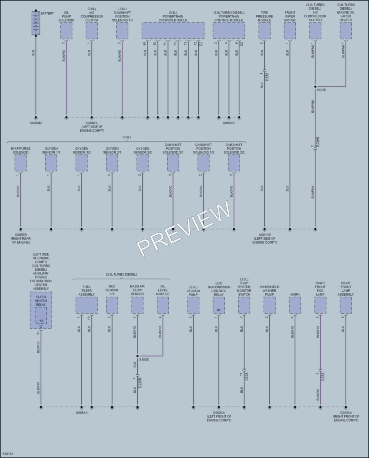 2017 Ram 2500ProMaster Ground Distribution wiring diagram preview