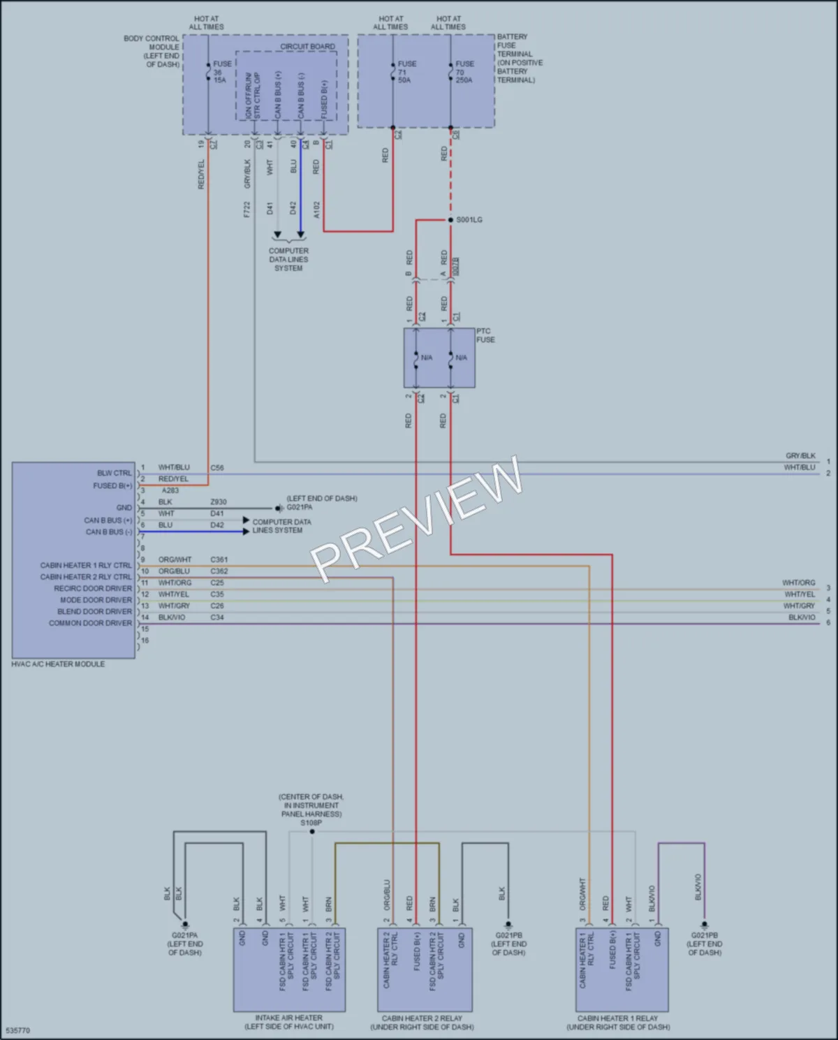 2017 Ram 3500ProMaster Air Conditioning wiring diagram preview