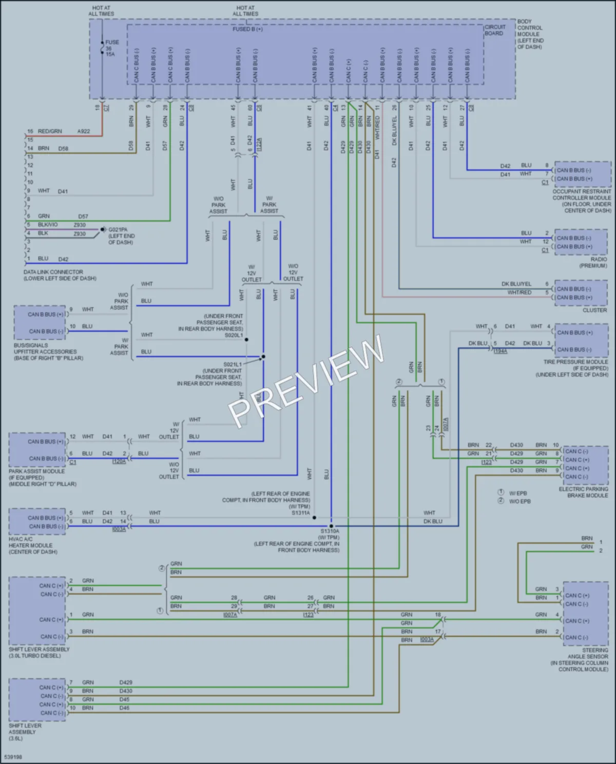 2017 Ram 3500ProMaster Computer Data Lines wiring diagram preview