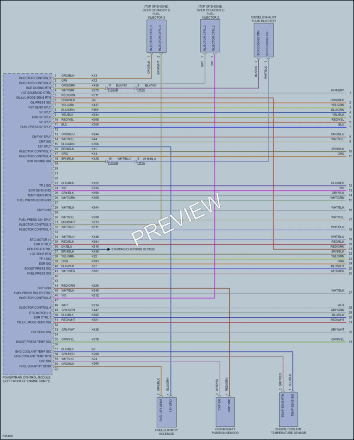 2017 Ram 3500ProMaster Engine Performance wiring diagram preview