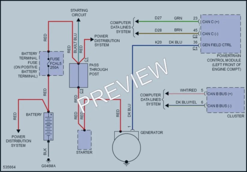 2017 Ram 3500ProMaster Starting Charging wiring diagram preview