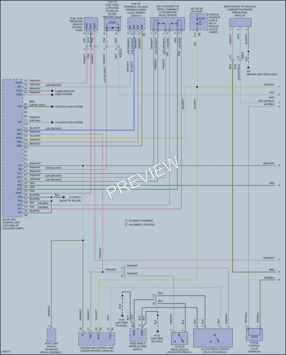 2017 Smart fortwo Engine Performance wiring diagram preview