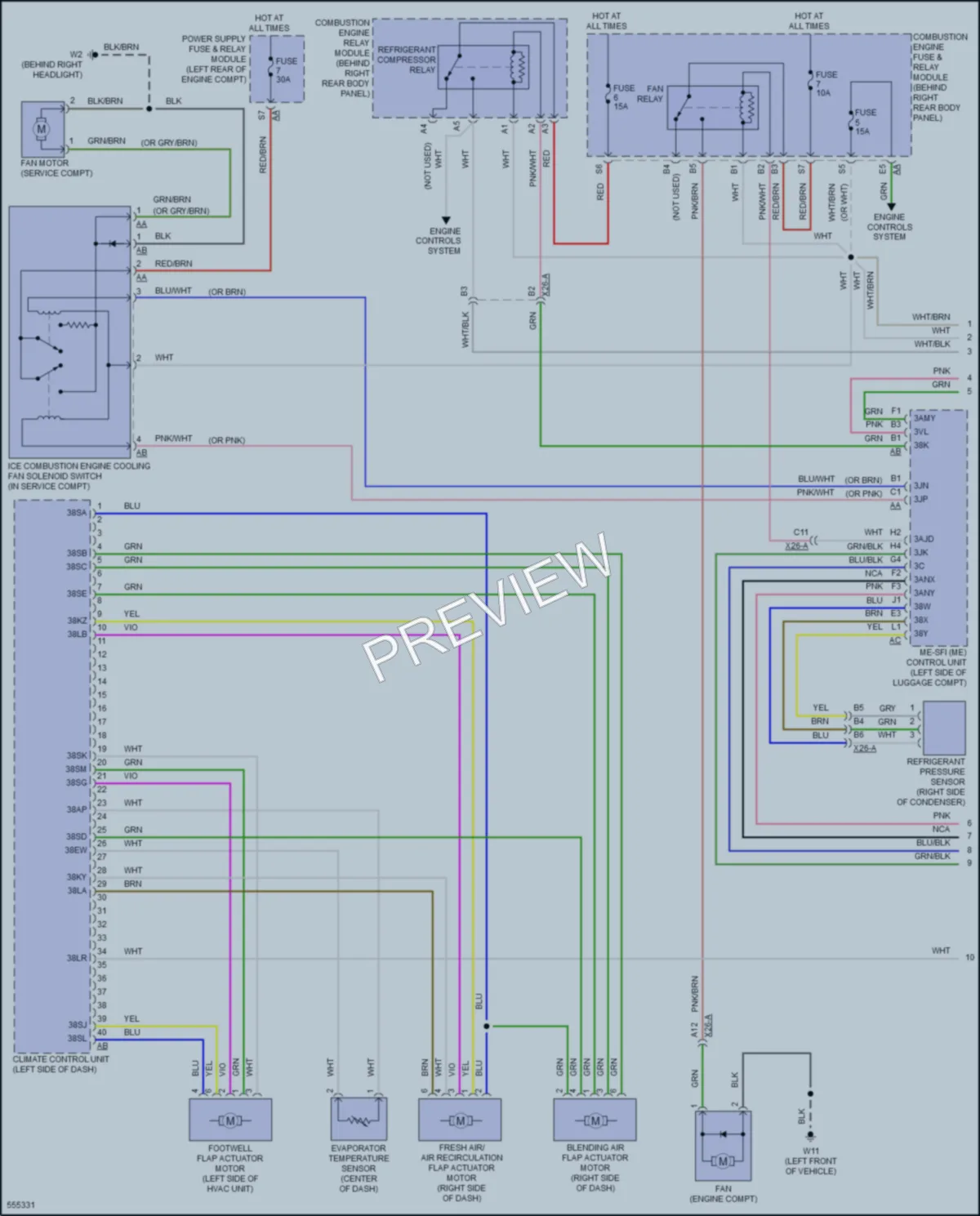 2017 Smart fortwoelectric Air Conditioning wiring diagram preview