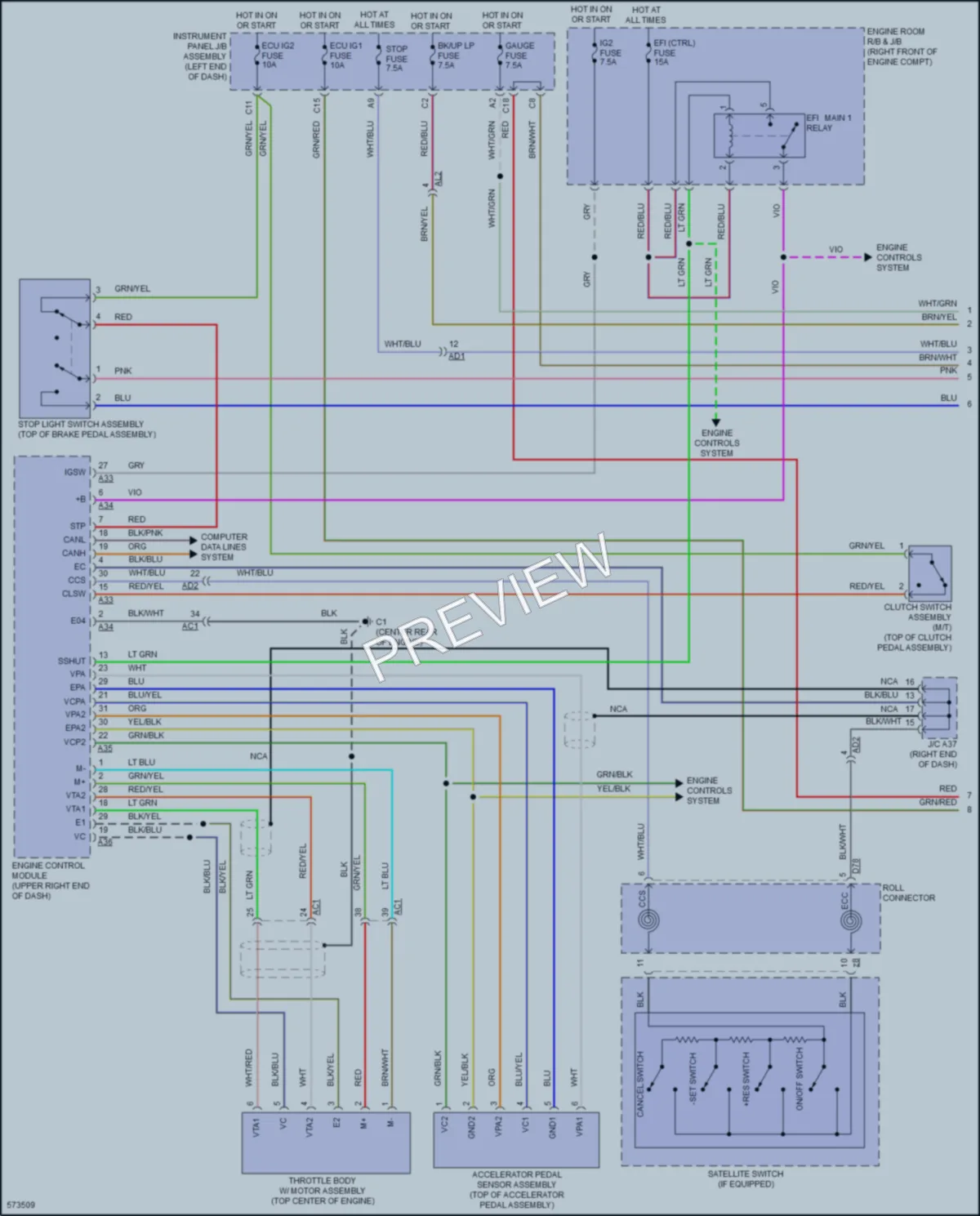 2017 Subaru BRZ Cruise Control wiring diagram preview
