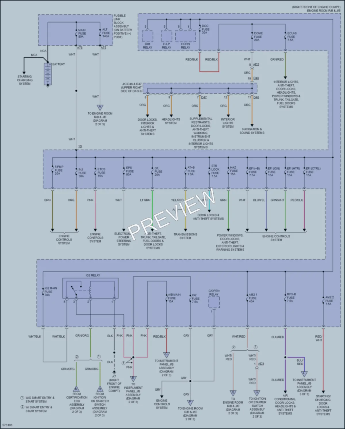 2017 Subaru BRZ Power Distribution wiring diagram preview