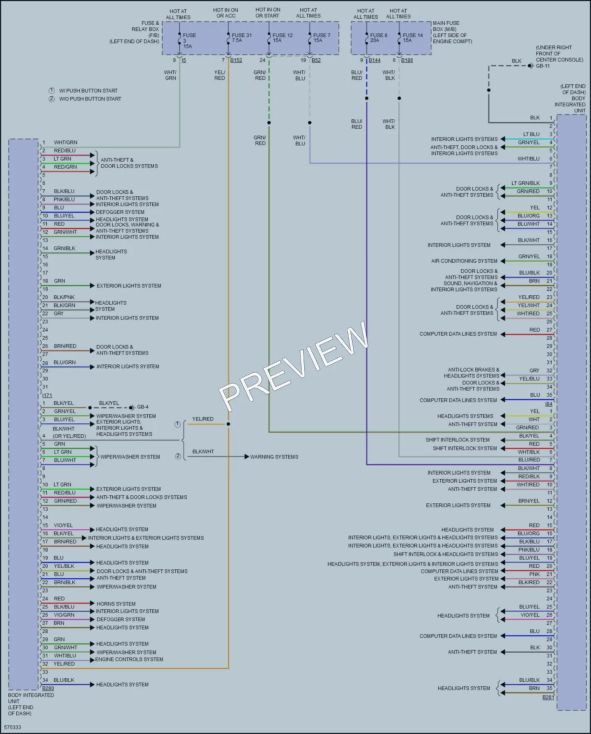 2017 Subaru Crosstrek Body Control Modules wiring diagram preview
