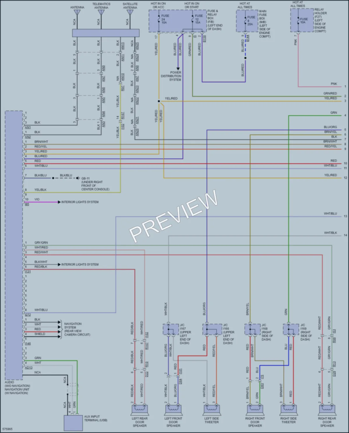 2017 Subaru Crosstrek Radio wiring diagram preview