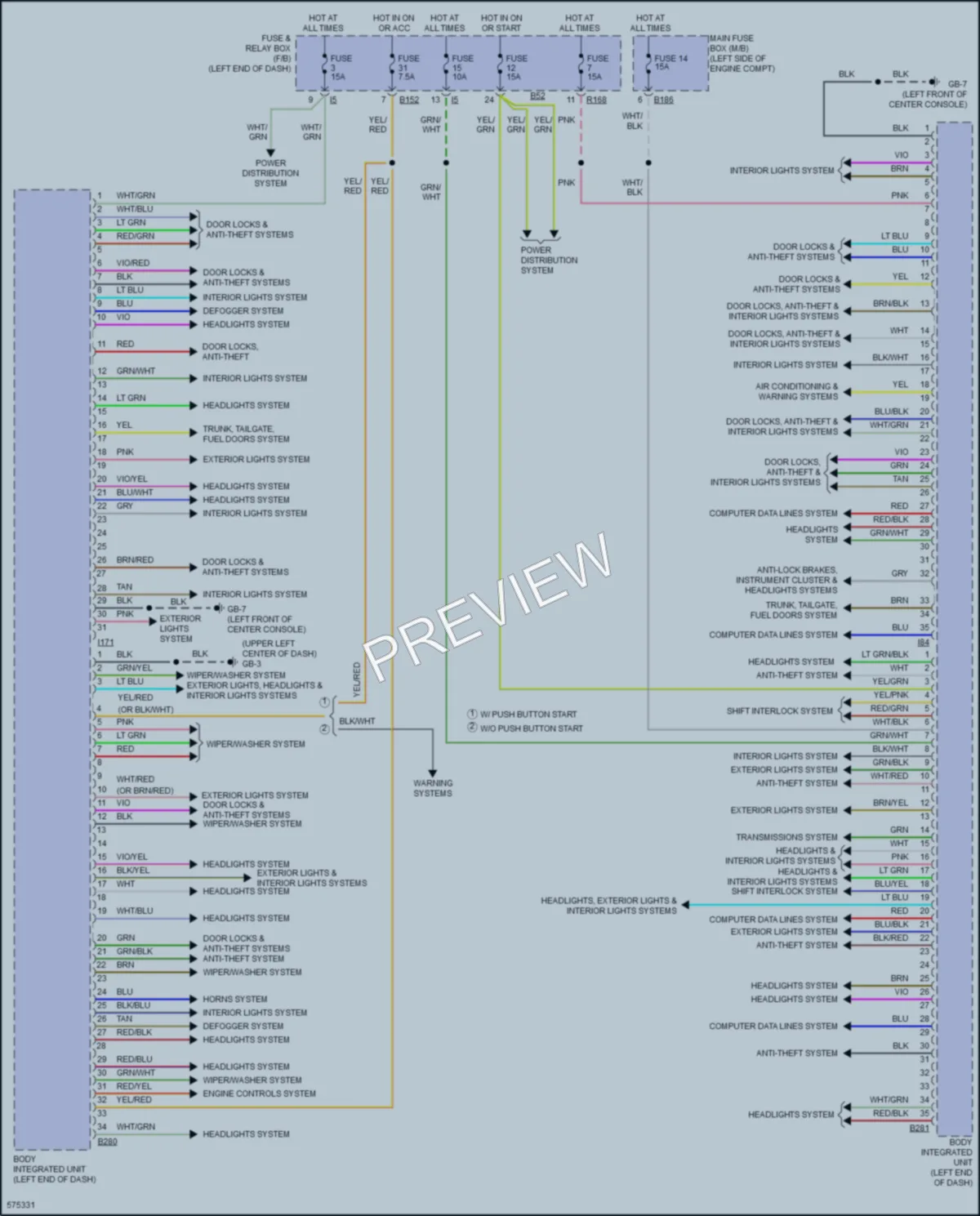 2017 Subaru Forester Body Control Modules wiring diagram preview