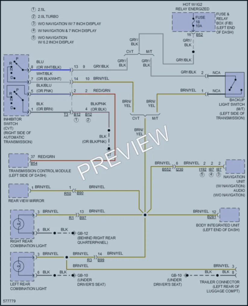 2017 Subaru Forester Exterior Lights wiring diagram preview