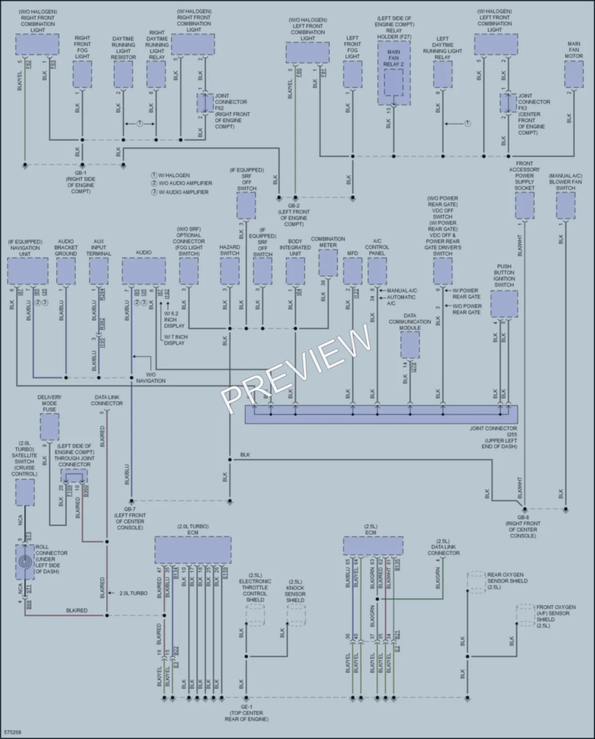 2017 Subaru Forester Ground Distribution wiring diagram preview