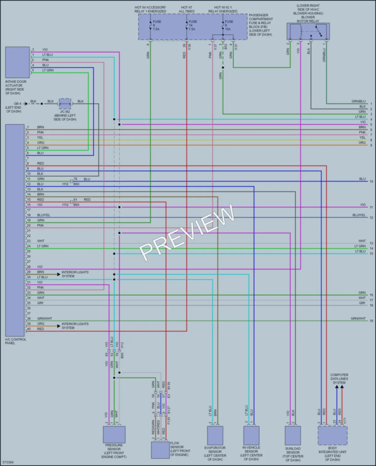 2017 Subaru Impreza Air Conditioning wiring diagram preview
