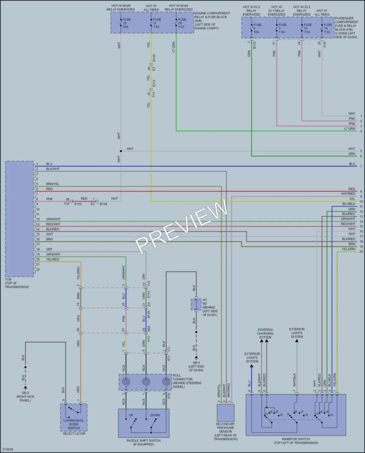 2017 Subaru Impreza Transmission wiring diagram preview