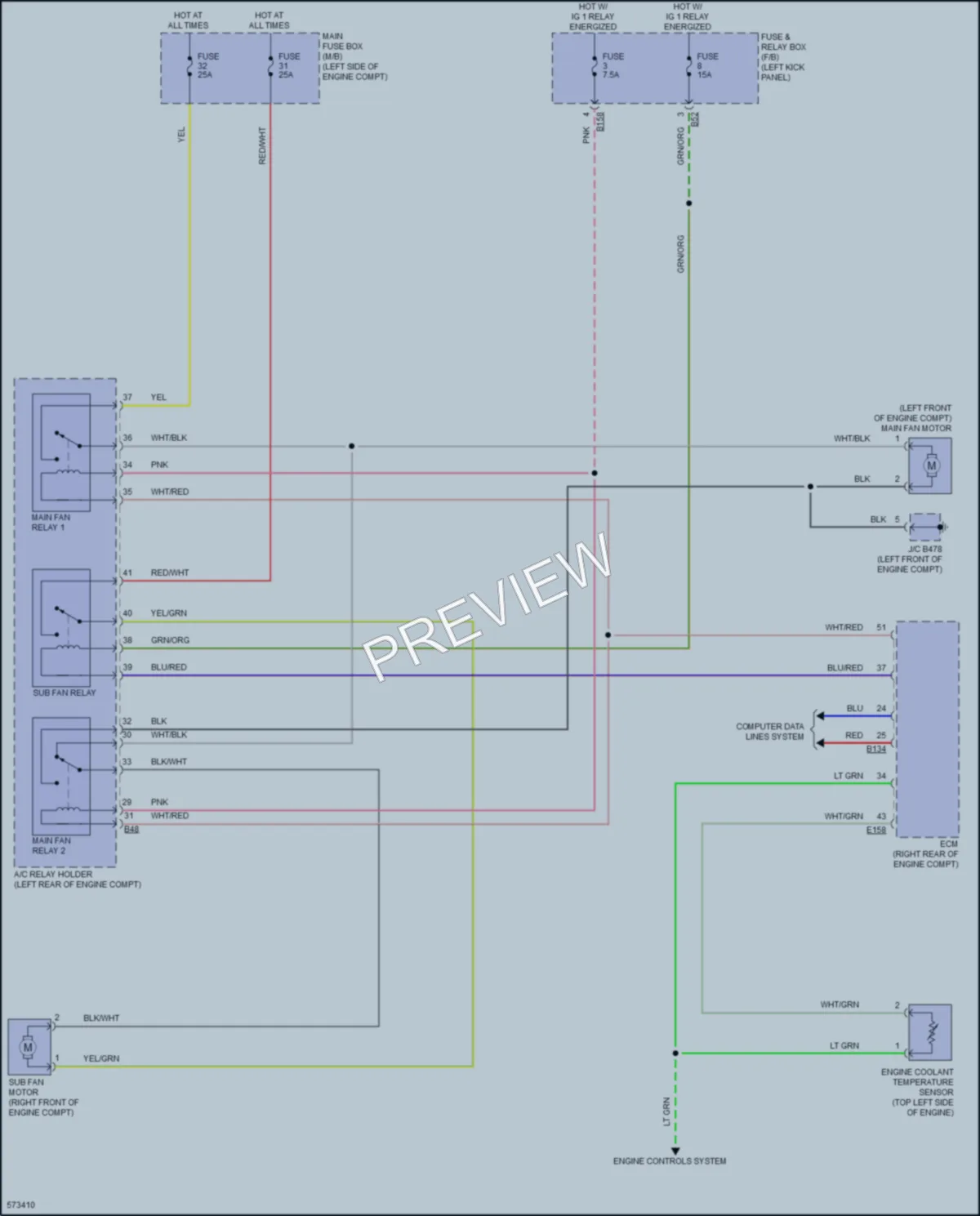 2017 Subaru Legacy Cooling Fan wiring diagram preview