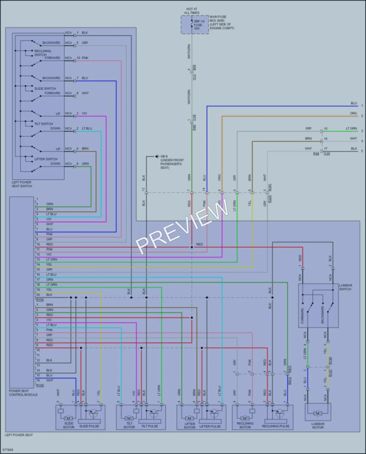 2017 Subaru Outback Memory Systems wiring diagram preview
