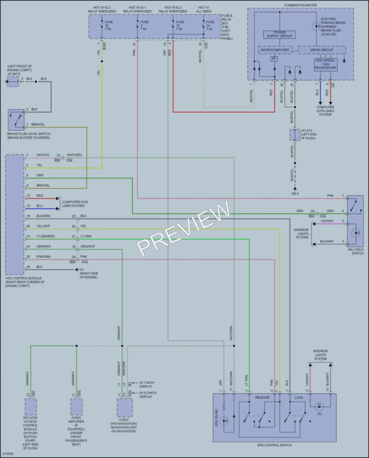 2017 Subaru Outback Shift Interlock wiring diagram preview