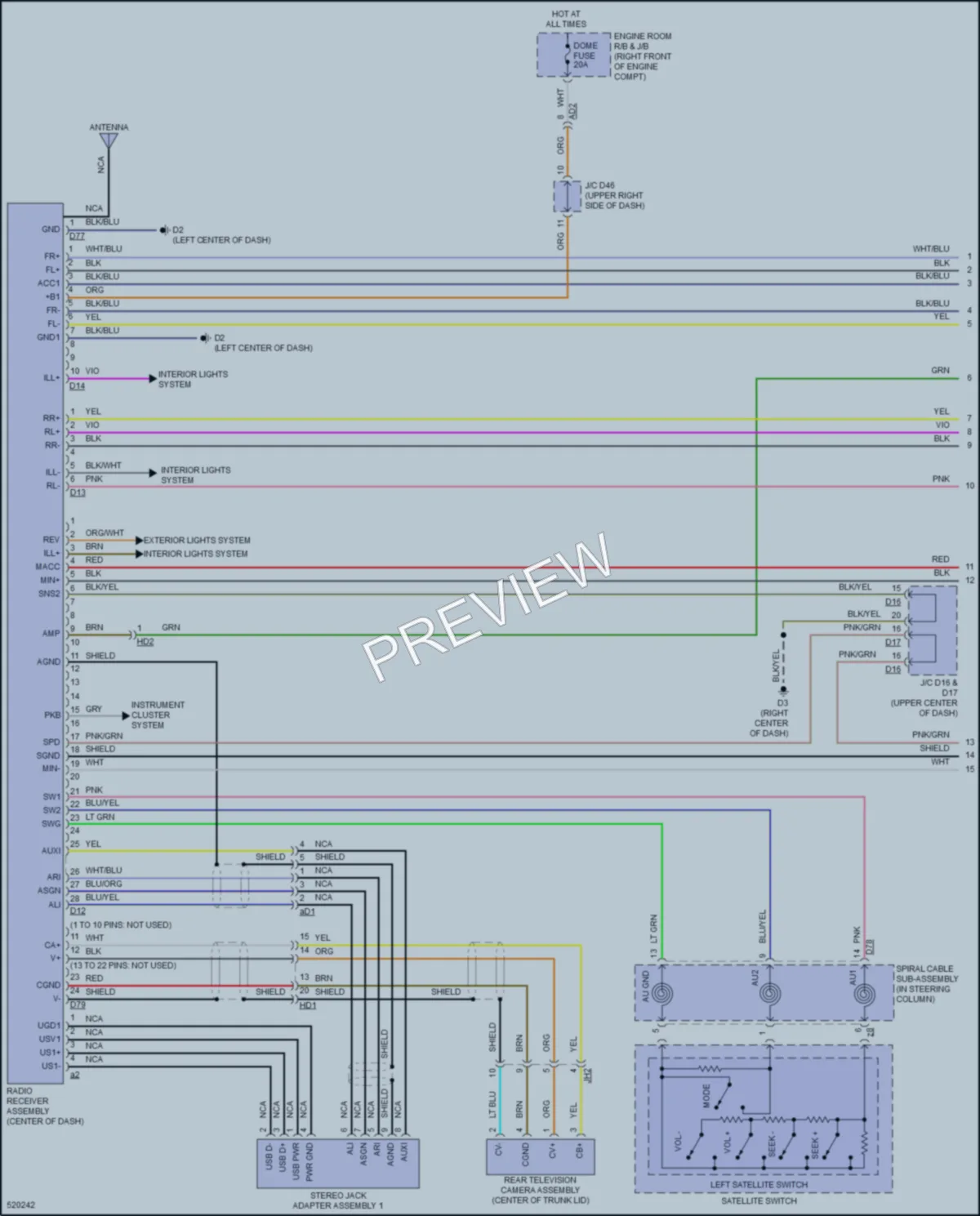 2017 Toyota 86 Radio wiring diagram preview