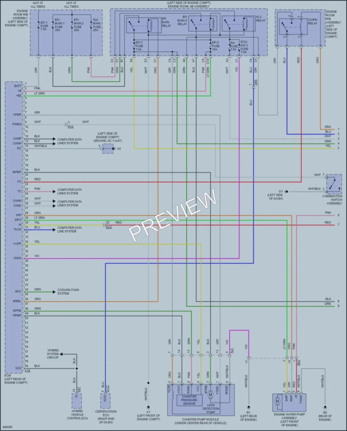 2017 Toyota Avalon Engine Performance wiring diagram preview