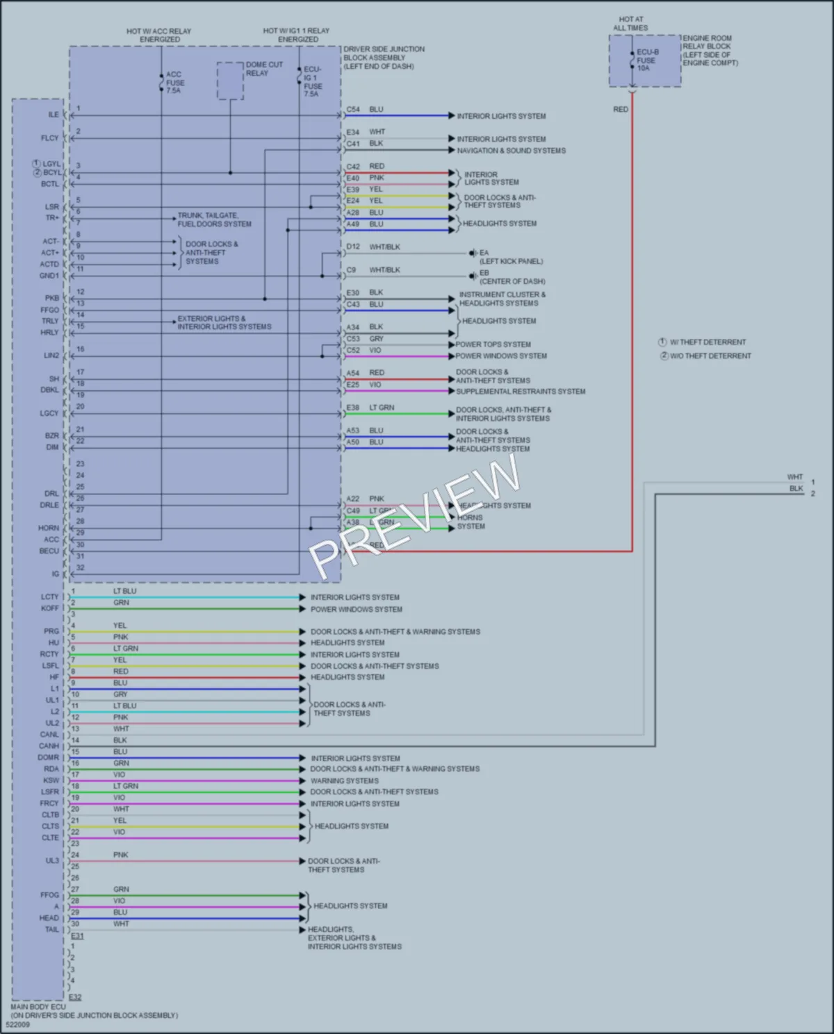 2017 Toyota Corolla Body Control Modules wiring diagram preview
