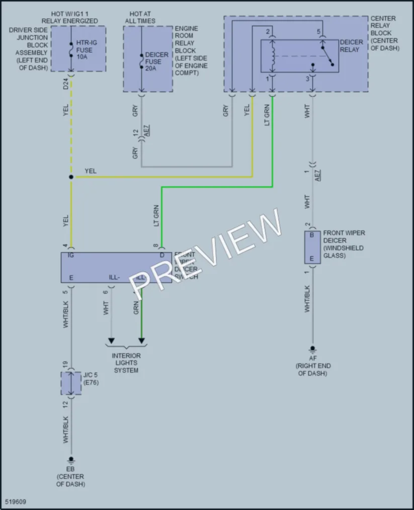 2017 Toyota Corolla Defoggers wiring diagram preview