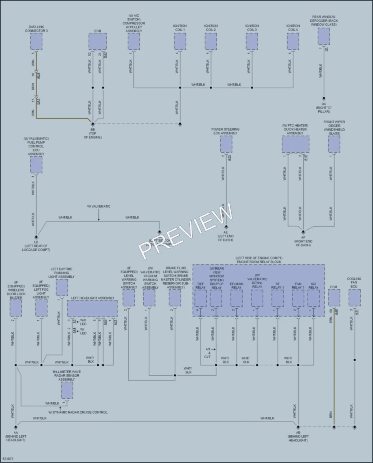 2017 Toyota Corolla Ground Distribution wiring diagram preview
