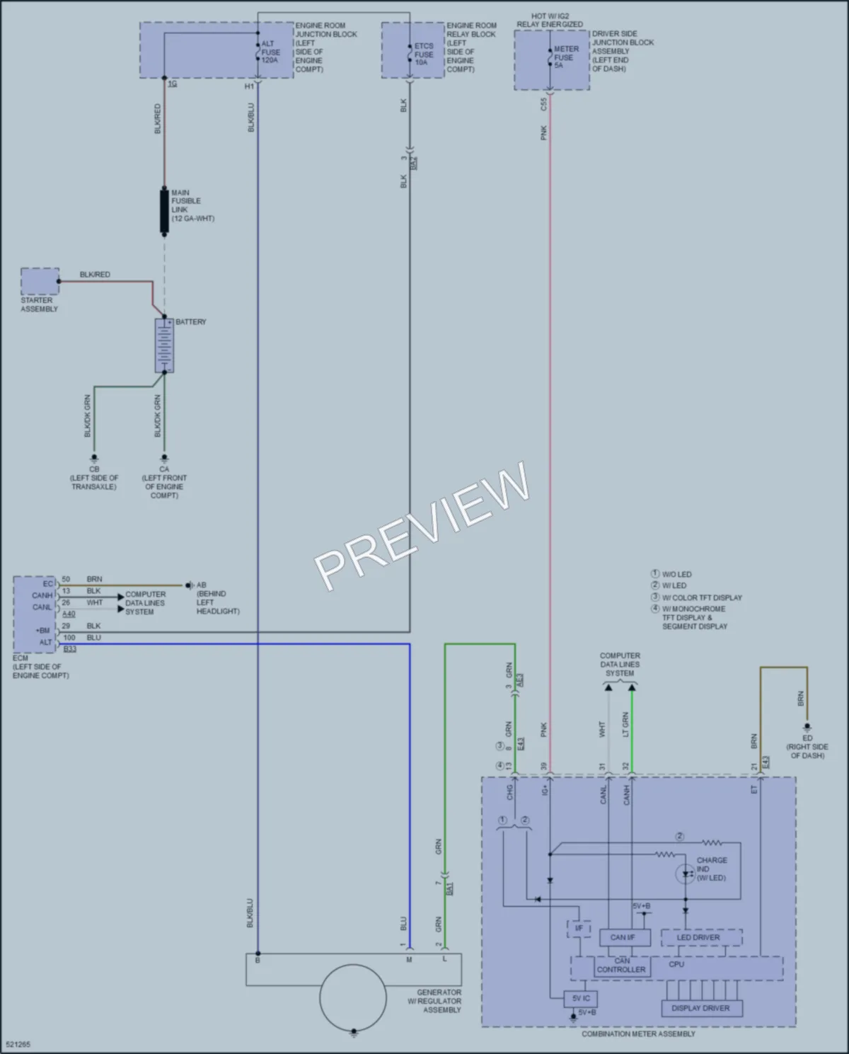 2017 Toyota Corolla Starting Charging wiring diagram preview