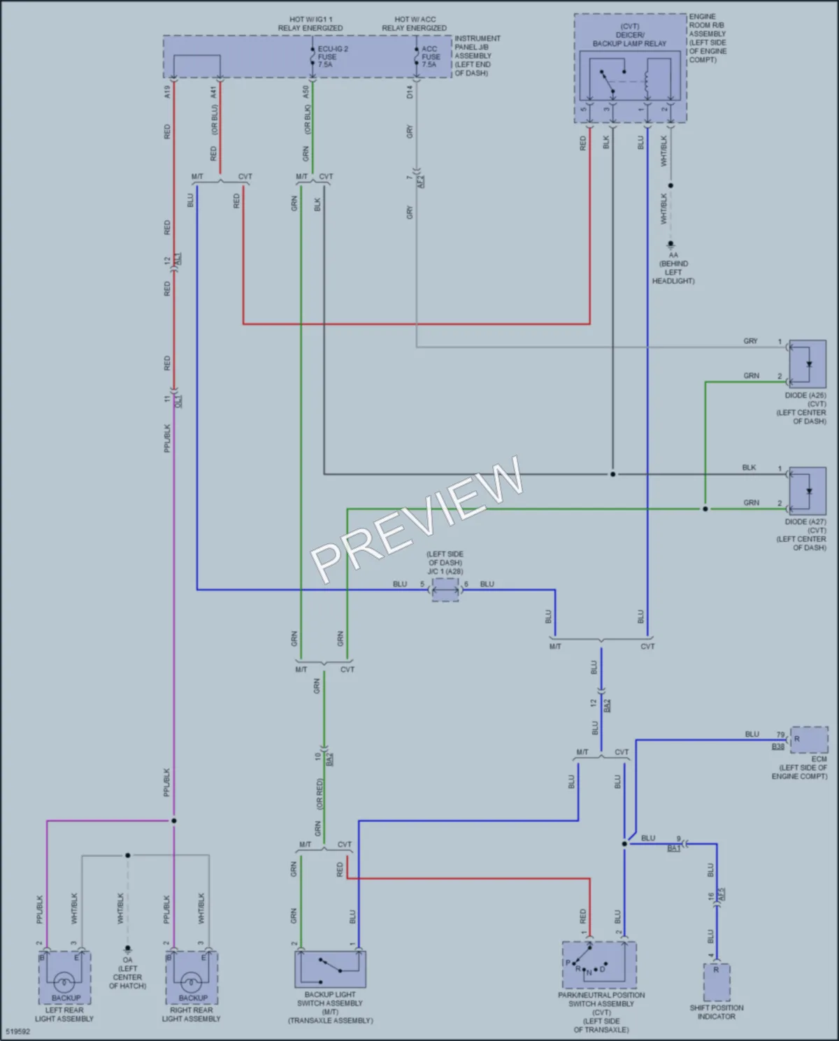 2017 Toyota CorollaiM Exterior Lights wiring diagram preview