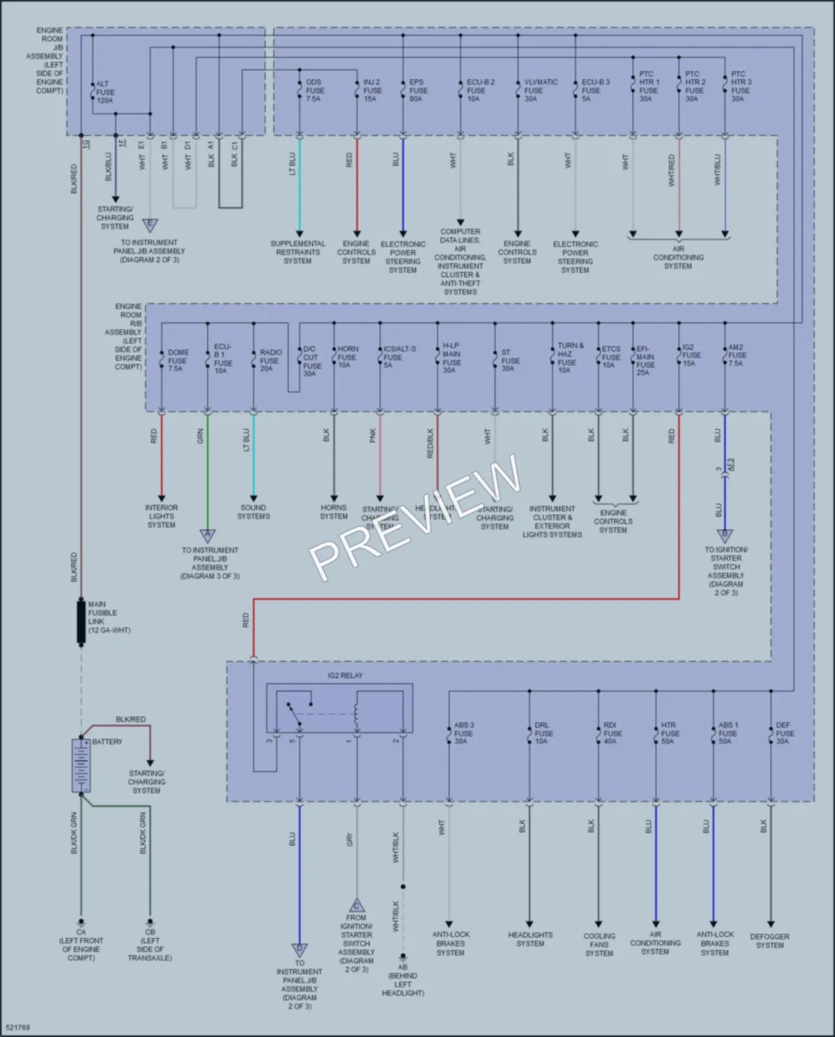 2017 Toyota CorollaiM Power Distribution wiring diagram preview